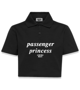 1 black Polo Crop Top white passenger princess #color_black