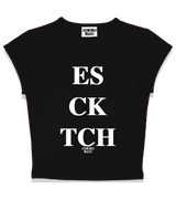 1 black Status Baby Tee white ES CK TCH #color_black