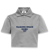 1 grey Polo Crop Top navyblue TALKING STAGE GURU #color_grey