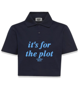 1 navy Polo Crop Top lightblue it's for the plot #color_navy