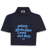 1 navy Polo Crop Top lightblue pretty girls like Lana del Rey #color_navy