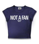 1 navy Status Baby Tee white NOT A FAN #color_navy