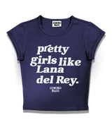 1 navy Status Baby Tee white pretty girls like Lana del Rey #color_navy