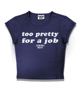 1 navy Status Baby Tee white too pretty for a job #color_navy