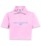 1 pink Polo Crop Top lightblue ONLY 444 UR EYES #color_pink