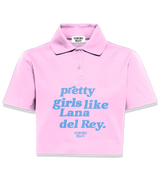 1 pink Polo Crop Top lightblue pretty girls like Lana del Rey #color_pink