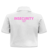 1 white Polo Crop Top pink INSECURITY #color_white