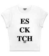 1 white Status Baby Tee black ES CK TCH #color_white