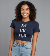 2 navy Status Baby Tee white ES CK TCH #color_navy