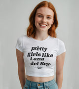 2 white Status Baby Tee black pretty girls like Lana del Rey #color_white