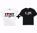 "I ❤️ My Boyfriend & I ❤️ My Girlfriend" Matching Duo