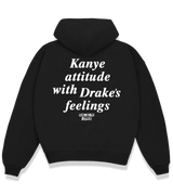 1 black Boxy Hoodie white Kanye attitude with Drake's feelings #color_black