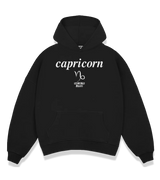 1 black Boxy Hoodie white capricorn #color_black