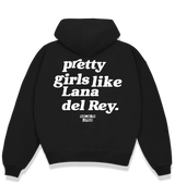 1 black Boxy Hoodie white pretty girls like Lana del Rey #color_black