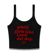 1 black Cami Crop Top red pretty girls like Lana del Rey #color_black
