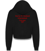 1 black Cropped Zip Hoodie red Sorry if i looked interested. I'm not #color_black