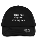 1 black Trucker Hat white This hat stays on during sex #color_black