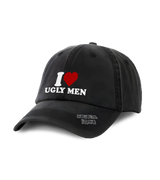 1 black Vintage Cap white I love UGLY MEN #color_black