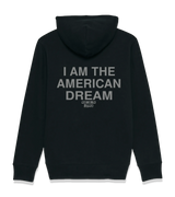 1 black Zip Hoodie grey I AM THE AMERICAN DREAM #color_black