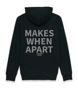 1 black Zip Hoodie grey MAKES WHEN APART #color_black