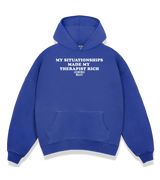 1 blue Boxy Hoodie white MY SITUATIONSHIPS MADE MY THERAPIST RICH #color_blue