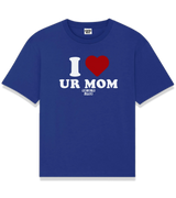 1 blue T-Shirt white I love UR MOM #color_blue