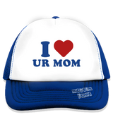 1 blue Trucker Hat blue I love UR MOM #color_blue