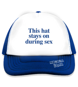 1 blue Trucker Hat blue This hat stays on during sex #color_blue