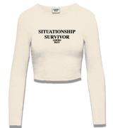 1 cream Cropped Longsleeve black SITUATIONSHIP SURVIVOR #color_cream