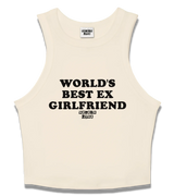 1 cream Tank Crop Top black WORLD'S BEST EX GIRLFRIEND #color_cream