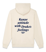 1 cream Zip Hoodie navyblue Kanye attitude with Drake's feelings #color_cream
