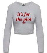 1 grey Cropped Longsleeve red it's for the plot #color_grey
