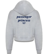 1 grey Cropped Zip Hoodie navyblue passenger princess #color_grey