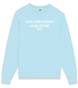 1 lightblue Sweatshirt white SITUATIONSHIP SURVIVOR #color_lightblue