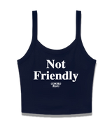 1 navy Cami Crop Top white Not Friendly #color_navy