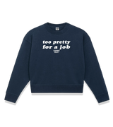 1 navy Cropped Sweatshirt white too pretty for a job #color_navy