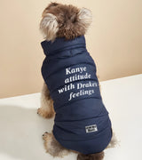 1 navy Pet Puffer Jacket white Kanye attitude with Drake's feelings #color_navy