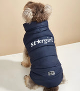 1 navy Pet Puffer Jacket white stargirl #color_navy