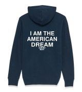 1 navy Zip Hoodie white I AM THE AMERICAN DREAM #color_navy
