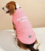 1 pink Pet Puffer Jacket white 222 GOOD FOR U #color_pink