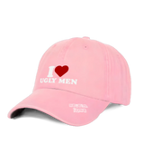 1 pink Vintage Cap white I love UGLY MEN #color_pink