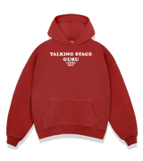 1 red Boxy Hoodie white TALKING STAGE GURU #color_red