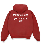 1 red Boxy Hoodie white passenger princess #color_red