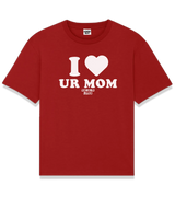 1 red T-Shirt white I love UR MOM #color_red