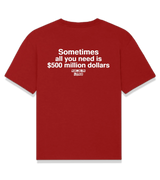 1 red T-Shirt white Sometimes all you need is $500 million dollars #color_red