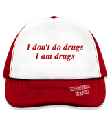 1 red Trucker Hat red I don't do drugs I am drugs #color_red