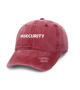1 red Vintage Cap white INSECURITY #color_red