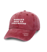 1 red Vintage Cap white WORLD'S BEST EX GIRLFRIEND #color_red