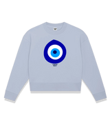 1 serene Cropped Sweatshirt blue amulet #color_serene