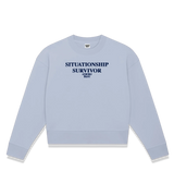 1 serene Cropped Sweatshirt navyblue SITUATIONSHIP SURVIVOR #color_serene